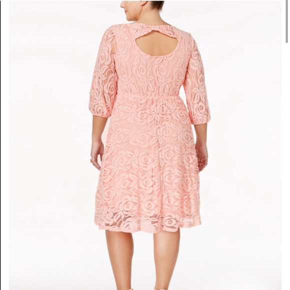 NWT Teal FLORAL lace dress in size 3X - Picture 3 of 11